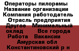 Операторы пилорамы › Название организации ­ Компания-работодатель › Отрасль предприятия ­ Другое › Минимальный оклад ­ 1 - Все города Работа » Вакансии   . Амурская обл.,Константиновский р-н